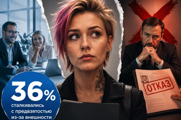 Иллюстрация к новости «Опрос: треть россиян сталкивалась с предвзятым отношением на работе из-за внешности»