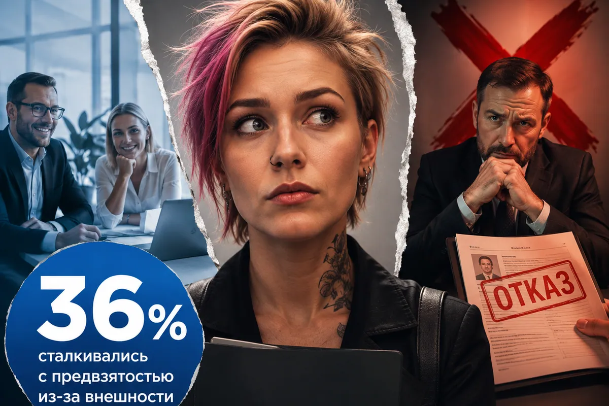 Иллюстрация к новости «Опрос: треть россиян сталкивалась с предвзятым отношением на работе из-за внешности»