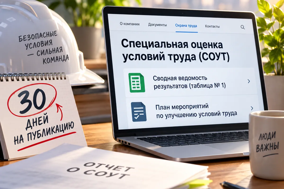 Иллюстрация к новости «Роструд разъяснил, какие сведения о СОУТ работодатель обязан публиковать на сайте»